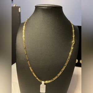 Gold Figaro Link Chain